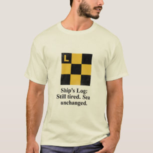 Segelschiff-Signalflagge L T-Shirt Lustiges Gesc