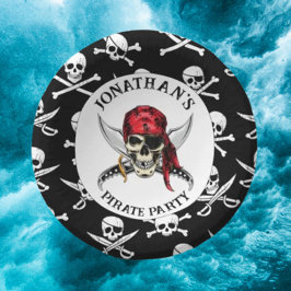 Segelschiff Skulls Pappteller