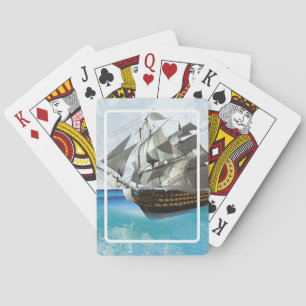 Segelschiff Spielkarten