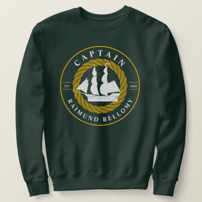 Segelschiff Sweatshirt (Design vorne)