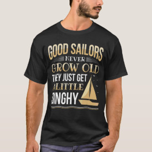 Segelschiff Vater Alter Mann Sailboat Vater Boot T-Shirt