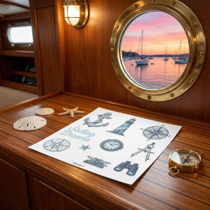 Segelschwärmerei Nautical Aufkleber Set