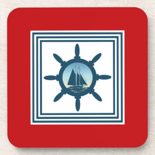 Segelszene Untersetzer