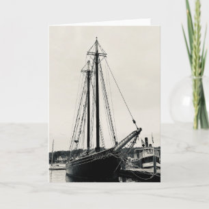 Segeltörns in die History Tall Ship Foto Grußkarte Karte