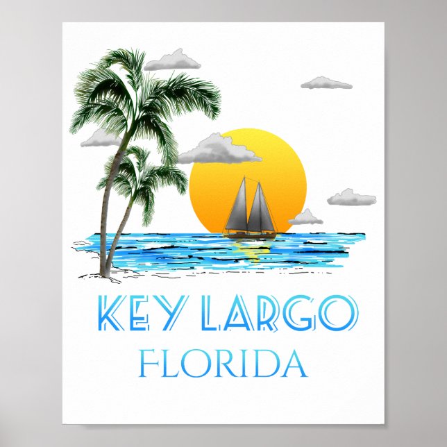 Segeltreiber Largo Florida Keys Poster (Vorne)