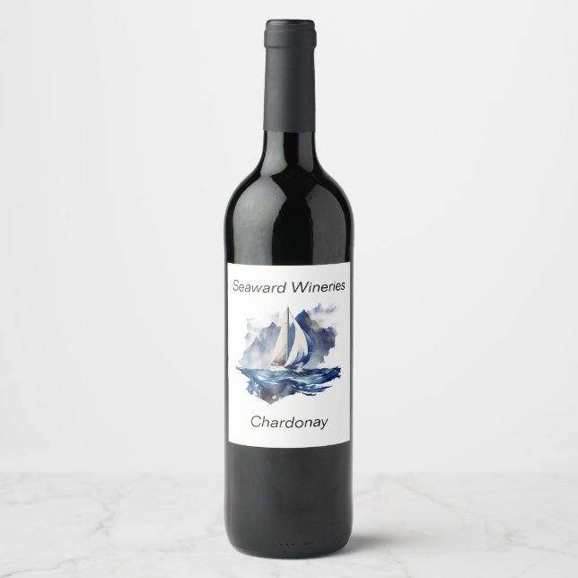 Segeltuch für Wein Weinetikett (Vorderseite)