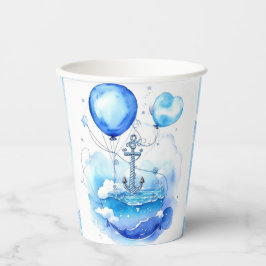 Segelweg zur Freude: Nautical Baby Shower Pappbecher