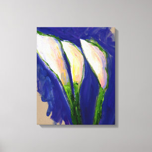 Segelweiße Calla Lilies Leinwand Printing