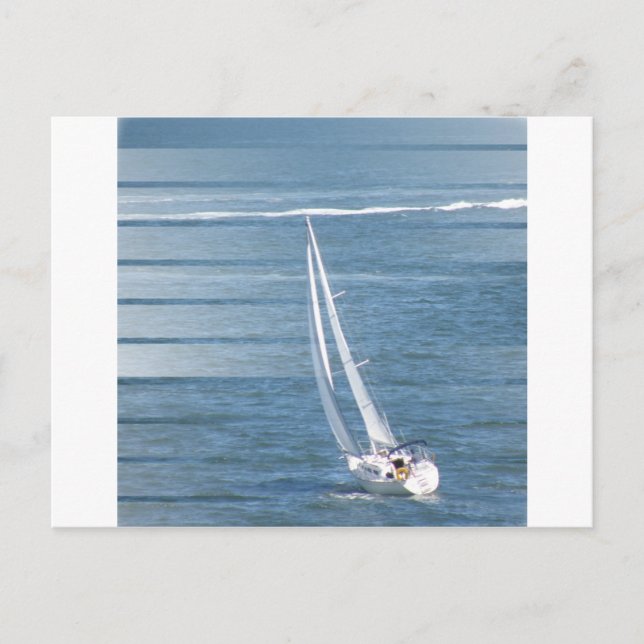 Segelwind Design Postkarte (Vorderseite)