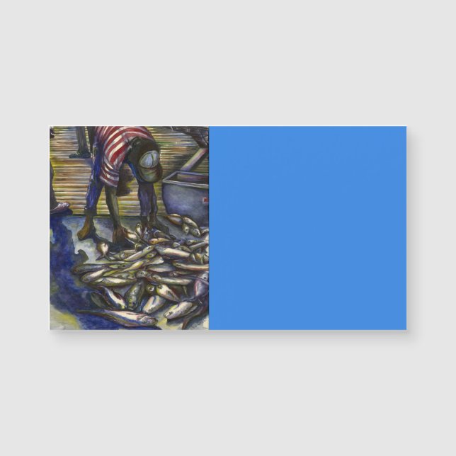 Segen am Samstag, Hafen Insel, Bahamas Magnetkarte (Vorderseite)