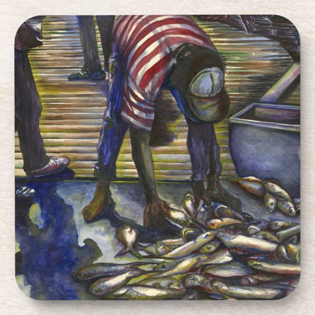 Segen am Samstag, Hafen Insel Getränkeuntersetzer (Vorderseite)