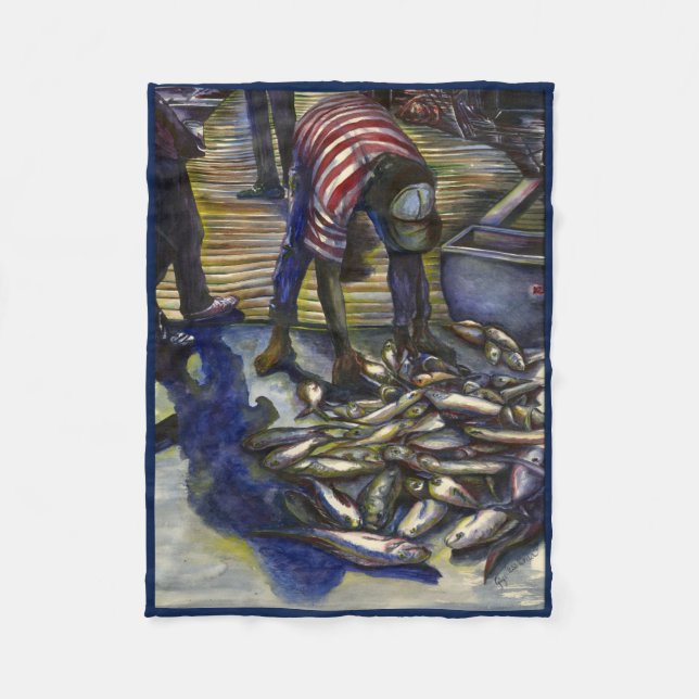 Segen am Samstag, Harbour Island, Bahamas Fleecedecke (Vorderseite)