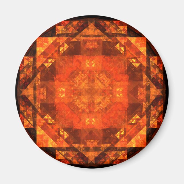 Segen der Abstrakten Art Round Magnet (Vorne)