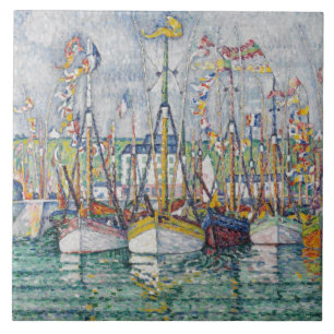 Segen der Thunfisch-Flotte bei Groix, 1923 Fliese