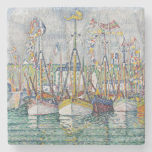 Segen der Thunfisch-Flotte bei Groix, 1923 Steinuntersetzer