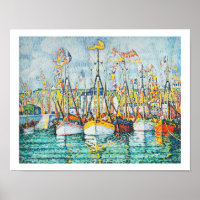 Segen der Thunfischflotte in Groix von Paul Signac