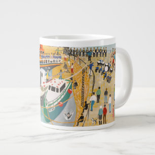 Segen des Rettungsboots am Mousehole Jumbo-Tasse