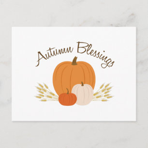 Segen für den Herbst Postkarte