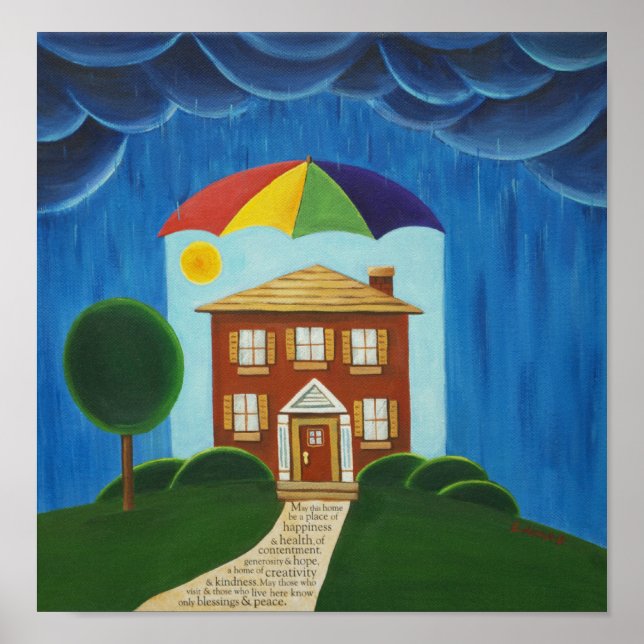 Segen für die Zuhause II Print Poster (Vorne)