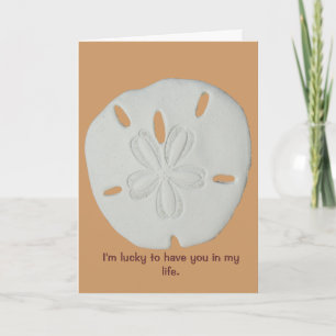 Segen für wahre Freunde Sand Dollar Karte