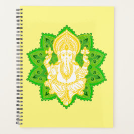 Segen Gelb & Grün Lord Ganesh Planer