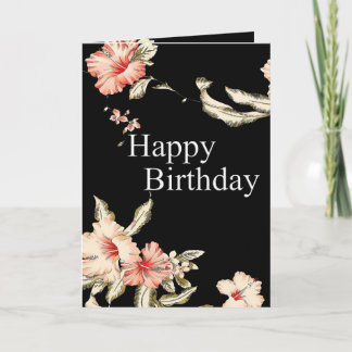 Segen Hibiskus Geburtstagskarte Karte