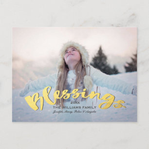 Segen Imitate Gold Script Weihnachten Weihnachten 