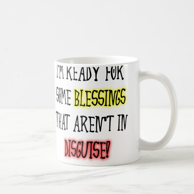 Segen in versteckter Witzmugge oder Reiseumarmung Kaffeetasse (Rechts)
