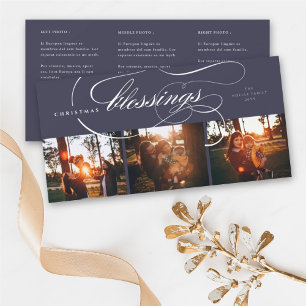 Segen Script Religiöse Weihnachten Elegantes Foto