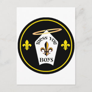 Segen Sie Boys Emblem Postkarte