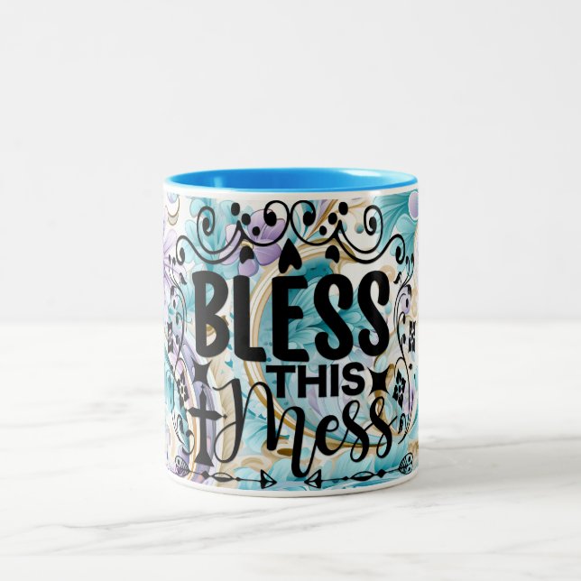 Segen Sie dieses Durcheinander Tasse (Mittel)