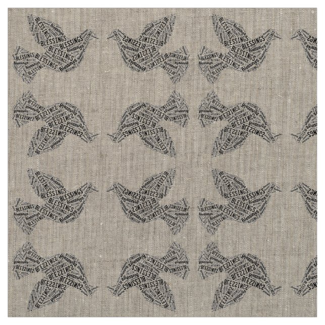 Segen-Taube, Gewebe Stoff (Muster)