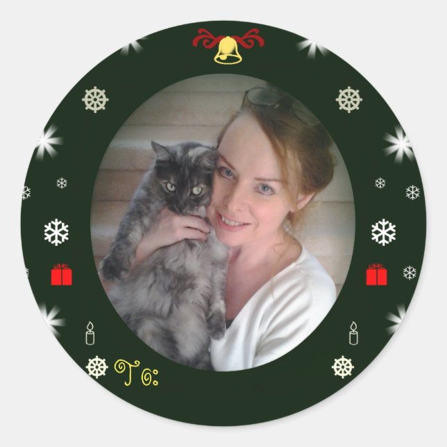 Segen und Frieden "zu" Aufkleber von RoseWrits (Vorderseite)