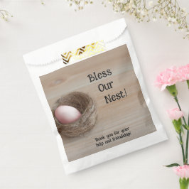 Segen unser Nest, nistendes Party Geschenktütchen