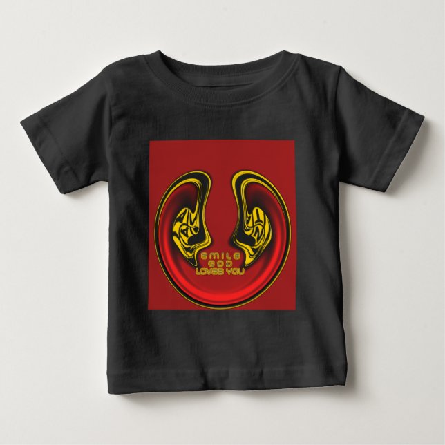 Segen von oben: Gottes Liebe spiritueller Gruß Baby T-shirt (Vorderseite)