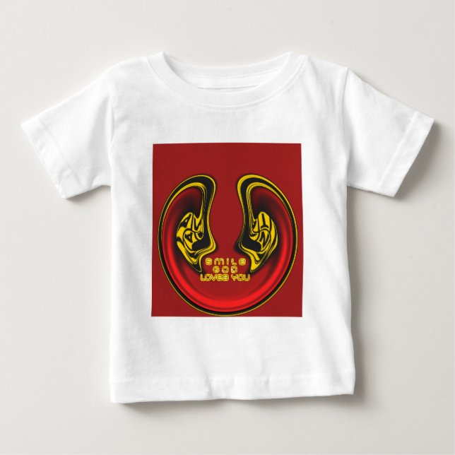 Segen von oben: Gottes Liebe spiritueller Gruß Baby T-shirt (Vorderseite)