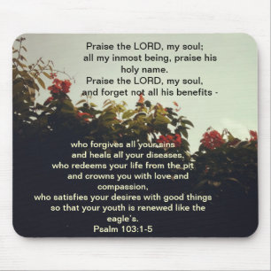 Segen von unserem Gott - Bibel-Schrift Mousepad