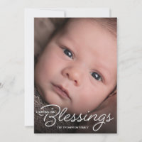 Segen Weihnachts Baby Foto Geburtsankündigung
