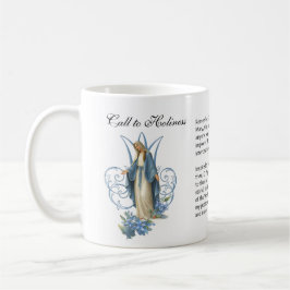 Segensreiche Jungfrau Maria Florale Memorare-Gebet Kaffeetasse