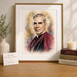 Segensreicher Fulton Sheen Fürbitte-Gebet Heilige Poster