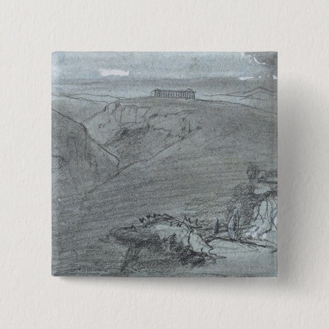 Segesta, "von den Ansichten von Sizilien" (Kreide Button (Vorderseite)