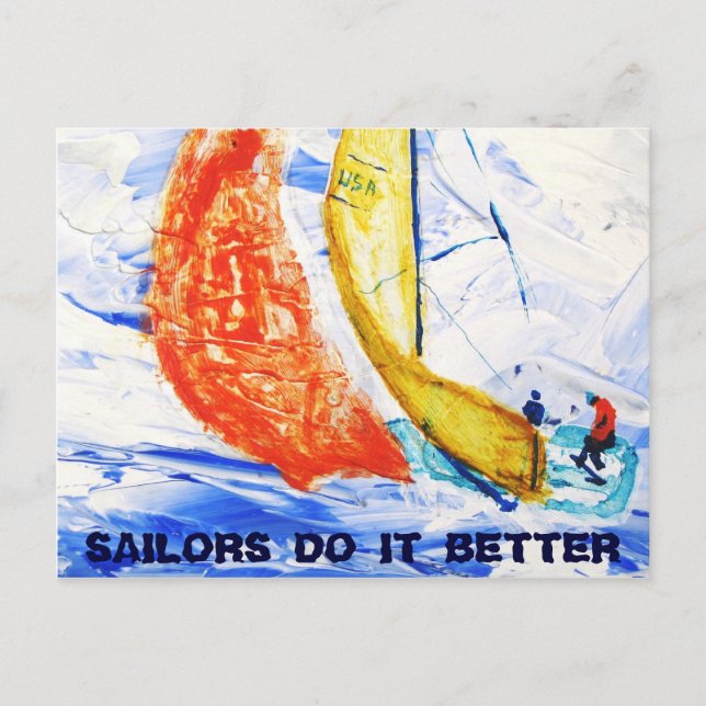 Segler machen es besser Postkarte (Vorderseite)