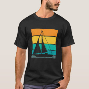Segler Segelt Katamaran Retro Vintage 3 T-Shirt