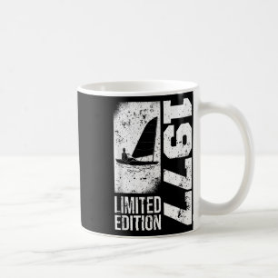 Segler Yacht-Segelyachten Vintage 1977 Geburtstag Kaffeetasse