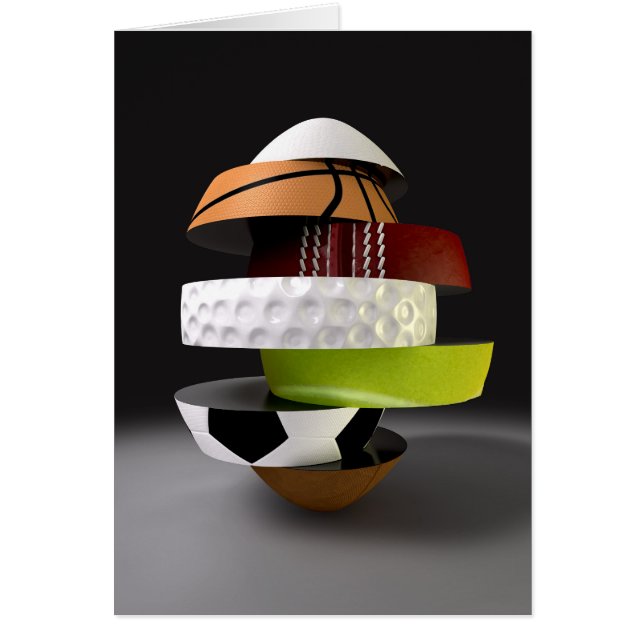 Segmentierter, fragmentierter Sportball (Vorne)
