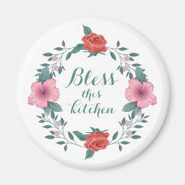 Segne diese Küche Christlicher Kühlschrankmagnet