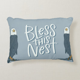 Segne diesen Nest SWFL Eagle Cam Accent Pillow Dekokissen