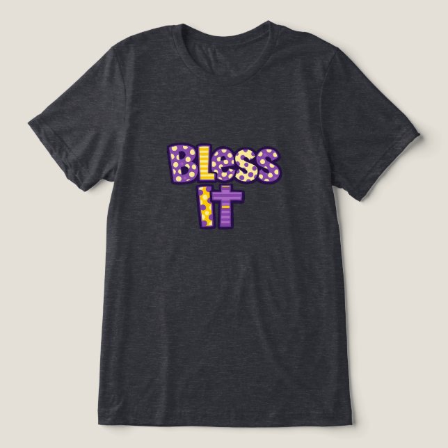 Segne Es  Tri-Blend Shirt (Design Vorderseite)