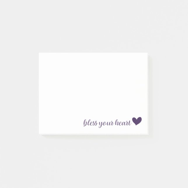 Segnen Sie Ihr Herz Post-it Klebezettel (Vorderseite)