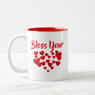 Segnen Sie Ihre wenig Herzen Zweifarbige Tasse